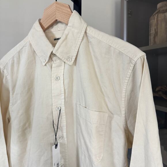 Taylor Stitch The Jack Oat Corduroy Button Down Long Sleeve Shirt 38 NEW Cream - Picture 3 of 7